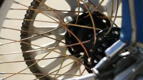 Spinning wheel motorcycle Vídeos de archivo 10915151