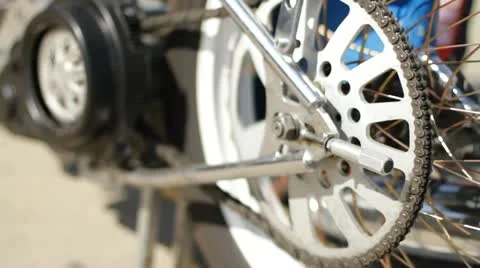 Spinning wheel motorcycle Vídeo Stock 10915152