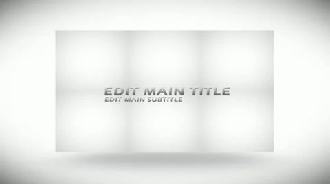 Spinning White Blocks After Effects stock