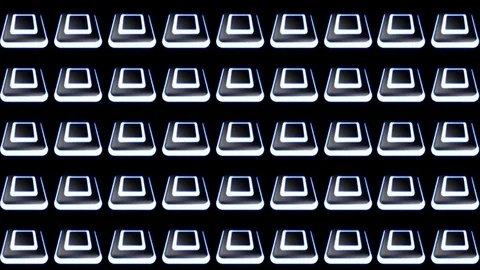Spinning White Box VJ Loops Stock Footage 74359289