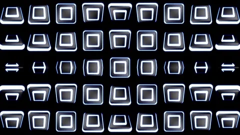 Spinning White Box VJ Loops Video stock 74359364