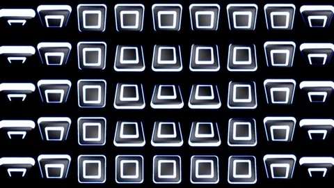 Spinning White Box VJ Loops Stock Footage 74359431