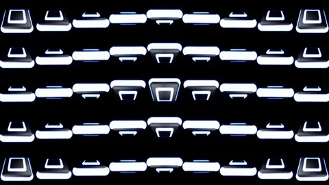 Spinning White Box VJ Loops Stock Footage
