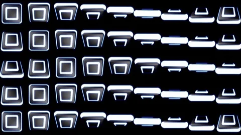 Spinning White Box VJ Loops Video stock 74359552