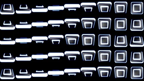 Spinning White Box VJ Loops Stock Footage 74359566