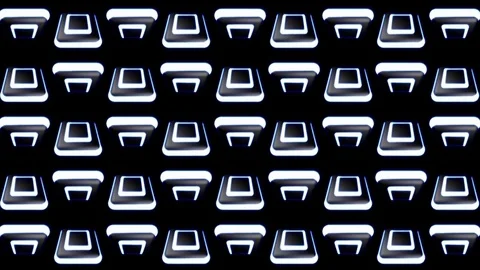 Spinning White Box VJ Loops Stock Footage 74359574
