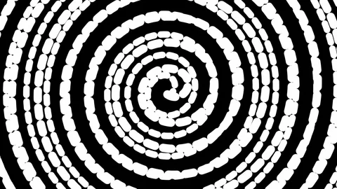 Spinning white hypnotic Stock Footage 97174144