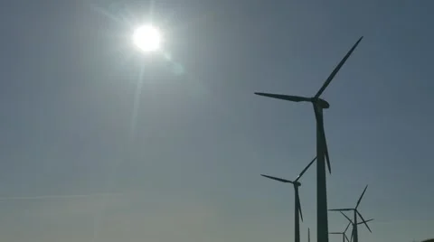 Spinning wind turbines Vidéo 49274829