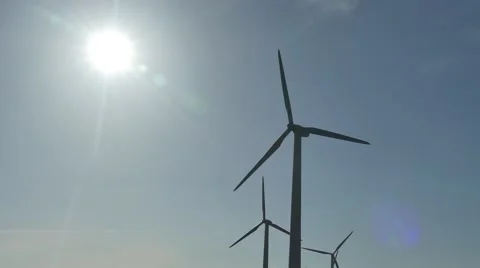 Spinning wind turbines Vidéo 49275128