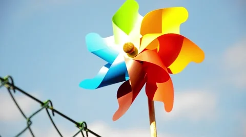 Spinning windmil Stock Footage 67502113