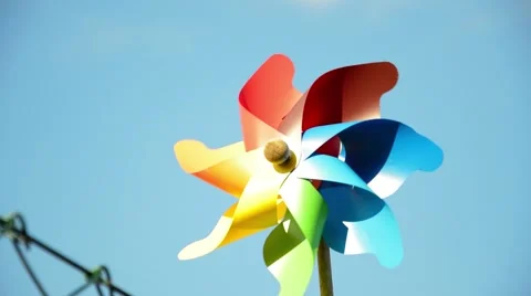 Spinning windmill Stock Footage 67502071