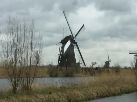 Spinning windmill Stock Footage 73779058