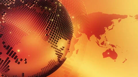 Spinning World Globe-02 Stockbeeldmateriaal 40432995