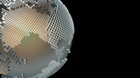 Spinning World Globe Loop-01 Stockbeeldmateriaal 40453286