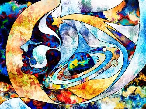 Spinning World. Illustrazione stock