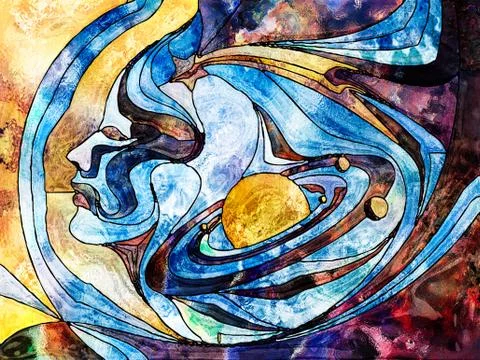 Spinning World. イラスト素材