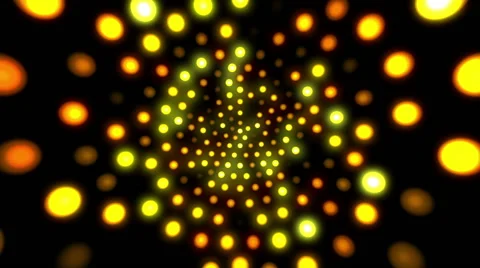Spinning Yellow Lights Loop Stock-Footage 47296649