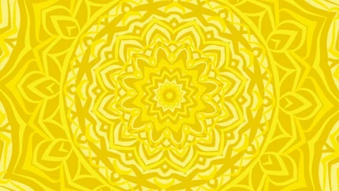 Spinning yellow mandala looping background Stock Footage 241434728