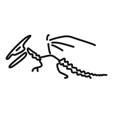 Spiny back dinosaur drawing roaring and breathing fire Stock Illustration