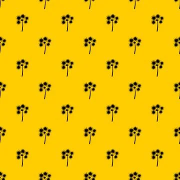 Spiny tropical palm tree pattern vector 스톡 일러스트