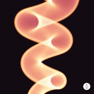 Spiral. 3d vector illustration Stock Illustration