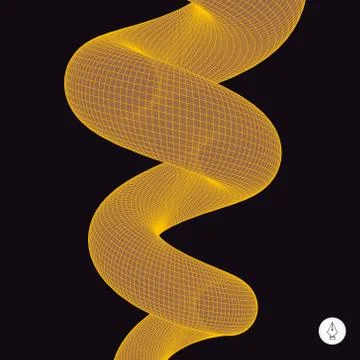 Spiral. 3d vector illustration Stock Illustration