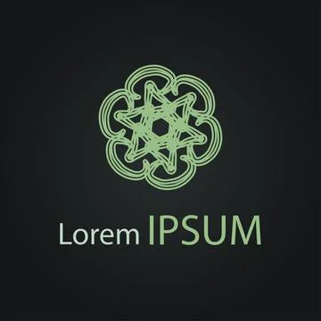 Spiral Abstract Vector Logo Design Art EPS10 Stock Illustration