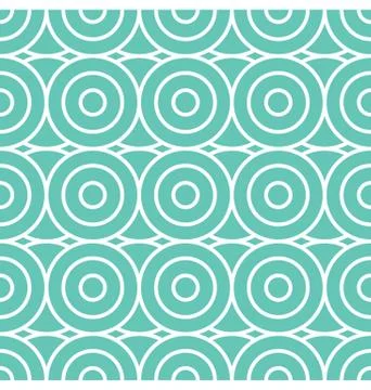 Spiral and Circles Seamless Pattern Stock Illustration