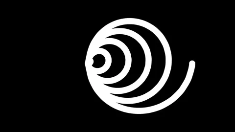 Spiral and straight - seamless loop morphing Stock Footage 300041163