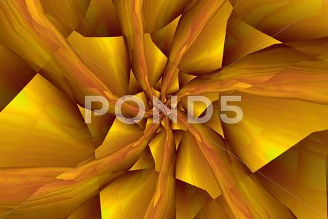 Spiral Arms in Yellow an Orange Stock Illustration