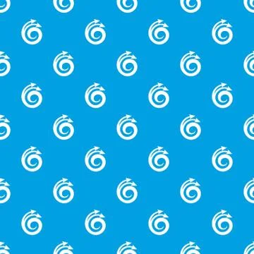 Spiral arrow, design element pattern vector seamless blue 库存插图