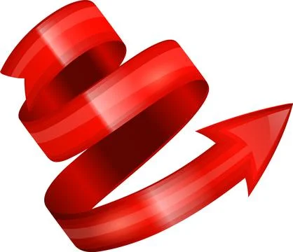 Spiral Arrow Stock Illustration