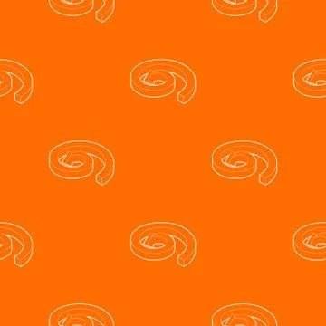 Spiral arrow pattern vector orange イラスト素材