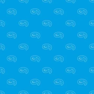 Spiral arrow pattern vector seamless blue Stock Illustration