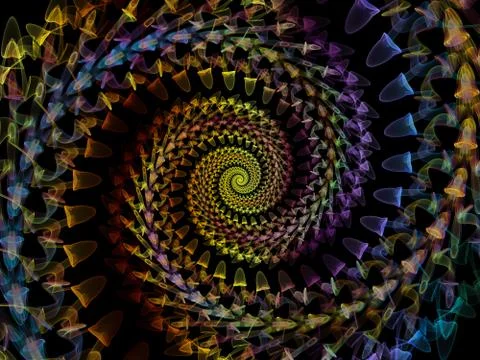 Spiral Backdrop Stock Illustration