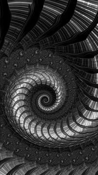 Spiral background - abstract digitally generated image Stock Illustration