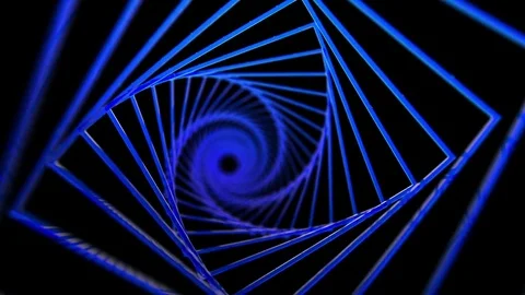 Spiral background of blue squares Stock Footage 82326251