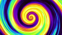 Swirling and pulsing pink hypnotic spiral loop in HD ~ Footage #5165448