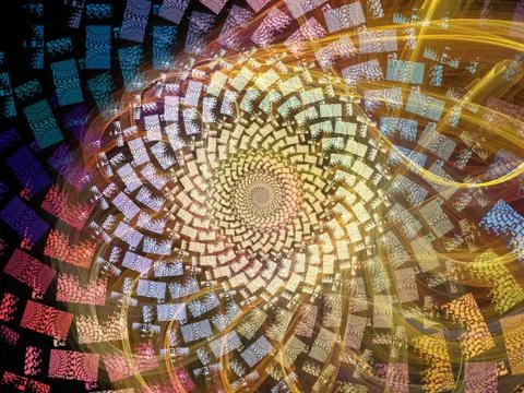 Spiral Background. Illustrazione stock