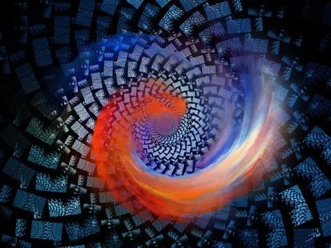 Spiral Background. Illustrazione stock