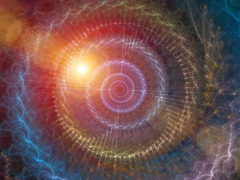 Spiral Background. Illustrazione stock