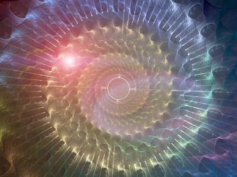 Spiral Background. Illustrazione stock