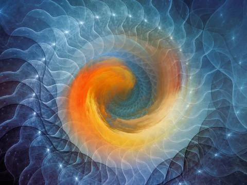 Spiral Background. Illustrazione stock