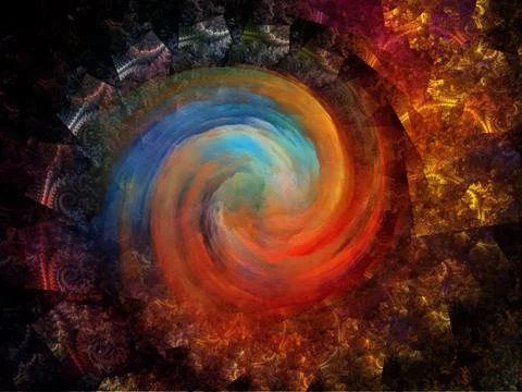 Spiral Background. Illustrazione stock