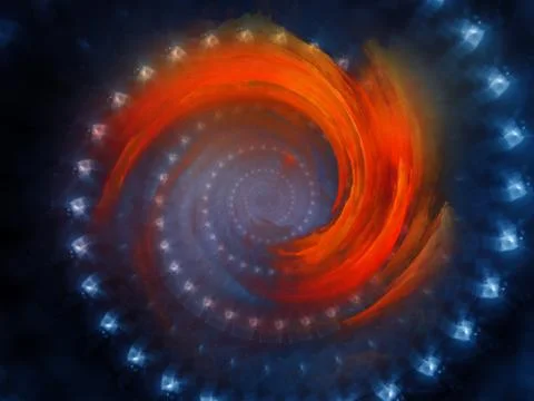 Spiral Background. Illustrazione stock