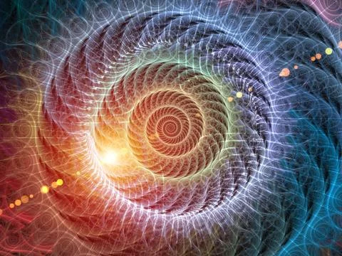 Spiral Background. Illustrazione stock