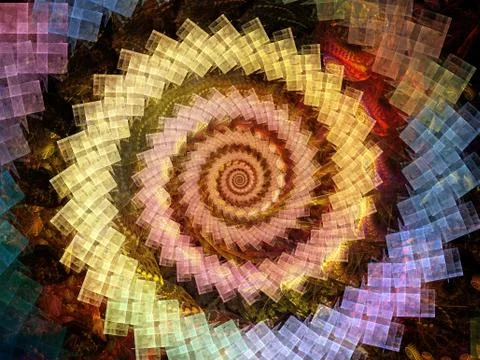 Spiral Background. Illustrazione stock