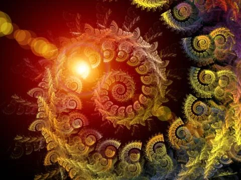 Spiral Background. Illustrazione stock