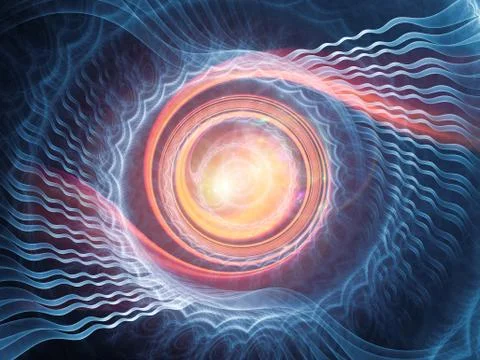 Spiral Background. 库存插图