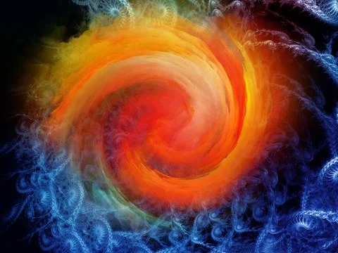 Spiral Background. Illustrazione stock